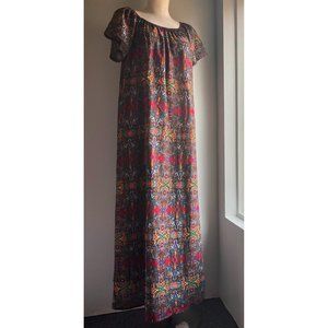 Silky Printed Maxi Dress